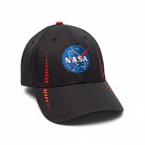 NASA Logo Black Adjustable Baseball Cap Cap America Space Hat Adult